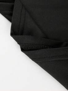 ملابس خريفية للنساء، بلوزات ضيقة بلون أحادي، رقبة على شكل حرف O، أكمام طويلة، ملابس كاجوال للخروج