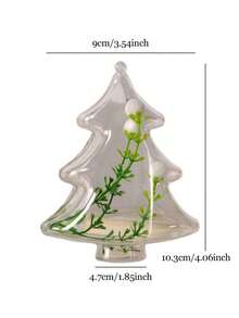 1/3/5/10 piezas Caja de regalo con forma de árbol de Navidad con diseño de apertura y cierre, caja de almacenamiento de plástico transparente para decoración navideña, adecuada para decoraciones navideñas, regalos de fiesta, dulces, regalos, cajas de Navidad, embalaje con tema navideño, cajas de regalo navideñas ligeras
