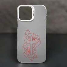 Funda de Estética Cristiana con Flores Cruzadas para 16 Pro, Funda 11 15 14 13 12 Pro Plus, Fundas de Teléfono Negras y Plateadas a Prueba de Golpes, Regalos Cristianos para Hermanas, Mujeres y Hombres - Negro - Ver 7