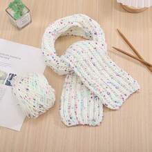 Fir gros de Halloween pentru croșetat - 1 buc bilă de lână mohair stil jeleu, fir de croșetat manual din lână spray colorată, fir de mohair multicolor cu pete pentru decor de Crăciun, tricotat țesături, eșarfe DIY, pălării, păpuși, genți, pulovere, fire de croșetat, fire groase - Multicolor - Vizualizare 6