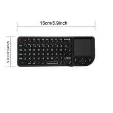 2.4G Mini Wireless Backlit Keyboard With Touchpad Mouse, Rechargeable Lithium Battery, Flashlight, Compatible With PC, HTPC, Projector, Smart TV Box - Black - View 11