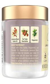 SheaMoisture Edge Control Strong Hold Gel+Flaxseed Jamaican Black Castor Oil Keeps Edges In Place,No Flakes,Infused With Hydrolyzed Corn Starch,Glycerin,Indulgent Scent ParabenFree AntiFrizz Gel 35oz - ColorA - 查看 2