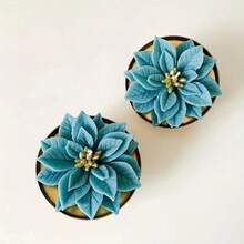 1 szt. Silikonowa forma na kwiat świąteczny, narzędzie do samodzielnego wykonania z żywicy w kształcie liścia bluszczu, świeca, wosk, forma dekoracyjna z gipsu, odpowiednia na urodziny, Walentynki, Dzień Matki, wesele, Nowy Rok, dekoracje świąteczne