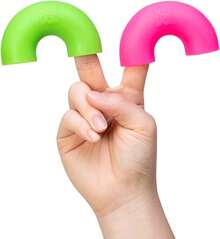 Schylling NeeDoh  'N' Squeeze - Sensory Squeeze Toy - Contains 4 Squishy Noodles - 3" Wide - Color May Vary (Pack Of 1),This Is The Best Gift To Give Them On Christmas, Halloween Or A Child's Birthday. - 1 - 查看 5