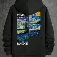 Graphic Tees Hooded Sweatshirt New Spring And Autumn Printed Hoodie - Black - View 8