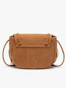 Tas Fashion Musim Gugur/Dingin Terbaru, Tas Selempang Serbaguna, Tas Kecil Rumbai Modis, Tas Kasual Persegi Kecil Matte, - Coklat - View 5