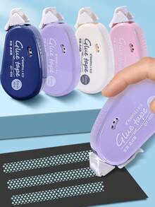 1/4pcs Double Sided Adhesive Dots Glue Tape - Perfect For Scrapbooking Collage Photo , Journaling & Crafts ,School Stationery Supplies - Multicolor - View 2