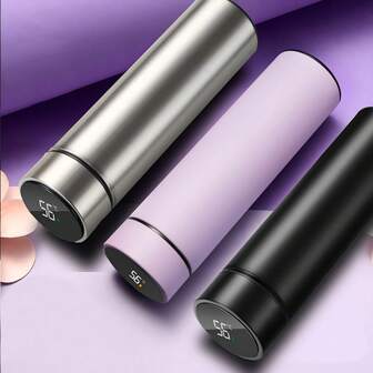 Double Layer Stainless Steel Vacuum Insulated Smart Temperature Display & Measurement Water Bottle Back To School