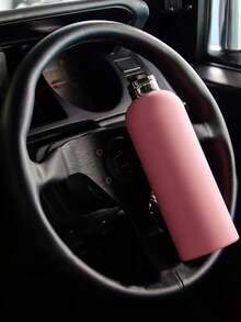 1 Stück 500ml mattierte einfarbige isolierte Wasserflasche, flacher Boden, geeignet für Outdoor-Sport, Milch, Kaffee, Tee, Saft, Autofahrten, Alltags- und Urlaubsgeschenke, doppelwandiger rostfreier Stahl, auslaufsicher, langanhaltende Isolierung, personalisierbare Gummi-Körper