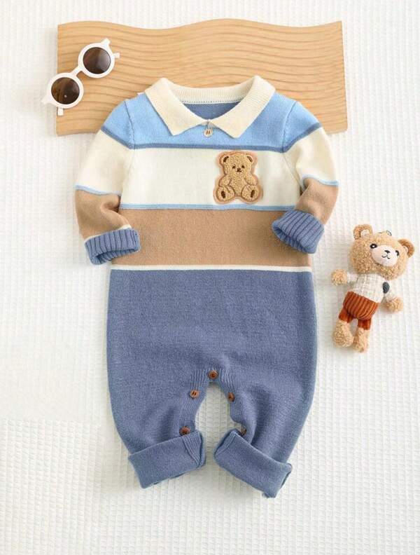 Nika Baby Macacão para bebê menino Charme 0 a 3 meses