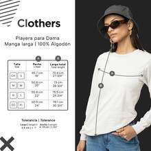 Playera de manga larga para mujer con un bordado de moño en blanco, hecho en México - azul real - Ver 4