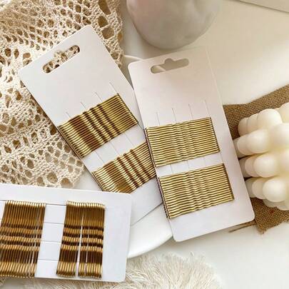 50 Pcs Blonde Bobby Pins For Women Girls, Super Grip Gold Hair Clips Reusable Non Slip Hair Pins, Suitable For All Hair Types,Gifts,Travel,Gifts For Women,Hair Stuff,Stocking Stuffers