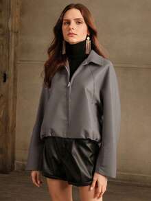 Women's Jacket Four Seasons Elegant Fashion Simple With Pockets