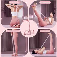 Pedal Resistance Band, Suitable For Multiple Body Parts, Elastic Pull Rope For Home Exercise, Yoga Enthusiasts, Maintain A Perfect Figure - Multicolor - View 4