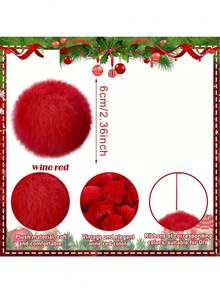 10 pièces Boules de Noël floconneuses avec lutins, boules de Noël vertes, décorations de Noël à suspendre, pompons en fausse fourrure, convient pour les fêtes de Noël, la décoration de rampe