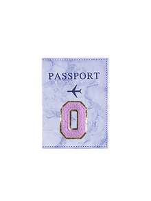 复古RFID商务护照夹，绣有A-Z字母，男女通用，附赠毛巾布；复古RFID商务护照钱包，男女通用，多功能便携，可装身份证/银行卡/PU皮钱包 - 彩色 - 查看 21