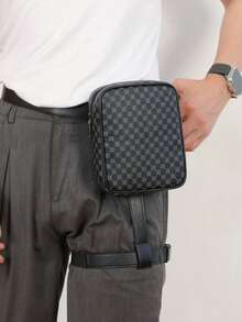 2025 New Fashion PU Leather Floral Pattern Crossbody Bag, Korean Shoulder Pouch, Street Outdoor Phone Sports Cycling Organizer Bag, Unisex Small Bag