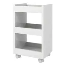 Auxiliary Cart With Wheels Nail Polish Holder Beauty Salon Manicure Organizer 3 Shelves Black Or White - 白色 - 查看 3