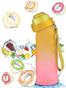 1pc 650ml Air Bottle Tritan Water Bottle Scented Pods Air Scent 0 Sugar Fruit Flavour Up Tritan Plastic Water Drink Bottle With Fragrance Drink More Water(One Water Bottle With A Random Flavor Fragrance Ring) - Nhiều màu - Xem 13