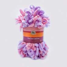 1pc/8m Soft Fluffy Pompom Yarn, Weight: 100g, Can Be Used For DIY Handmade Crafts Like Dolls, Bags, Sweaters, Blankets
