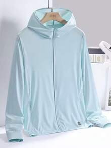 Lightweight Full Zip Jacket UPF 50+ Hood For Hiking Fishing And Outdoors - Purple - View 2