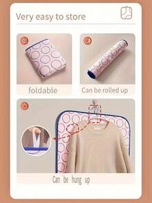 Waterproof, Non-Slip, Foldable Portable Ironing Mat – Heat-Resistant And High-Temperature Proof, Ideal For Travel And Home Use, Perfect For Winter Garment Care. - The Perfect Festive Gift (The Product Features Yellow Dots On Its Circular Surface, Which May Appear Less Distinct In Photographs. The Placement Of These Yellow Dots Is Randomly Distributed.)