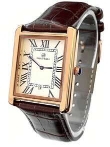 Pablo Raez 1 Piece Vintage Men's Watch Original Charming Silver Jewelry Non-Fading Watch Stainless Steel Fashion Design Beach Accessory Top Brand New Men's Summer Watch 50 Meters Waterproof Roman Numeral Display With Date Casual Quartz Watch Brown Microfiber Leather Bracelet Calendar White Dial Men's Luxury Watch