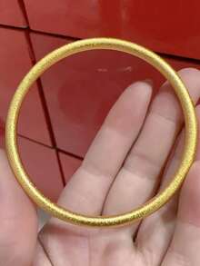 5pcs Multi-Piece Hip Hop Simple Copper Alloy Solid Matte Plain Ring Bracelet Bracelet, Suitable For Daily Wear