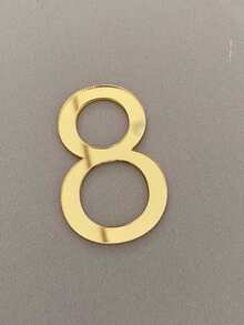 1 套 0-9 自粘彩色透明邮箱号码：酒店和办公室装饰门牌贴纸，金属饰面数字，耐用壁挂，适用于感恩节、万圣节、圣诞节房间装饰