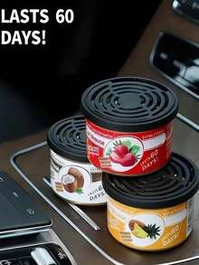 60天有效汽车空气清新剂补充装，泡泡糖香味木质香块，持久留香，适用于汽车、家居和办公室。 - 彩色 - 查看 2