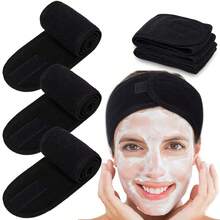 3 chiếc băng đô chăm sóc da mặt SPA điều chỉnh được dành cho nữ, dùng khi tắm, trang điểm, thích hợp để rửa mặt, khăn mềm, có thể dùng làm phụ kiện tóc, băng đô chăm sóc da, làm đẹp, sản phẩm chăm sóc da, SPA, tự chăm sóc, dụng cụ chăm sóc da, chăm sóc da mặt, đồ dùng làm đẹp, da, sữa rửa mặt, chăm sóc da mặt - Nhiều màu - Xem 5
