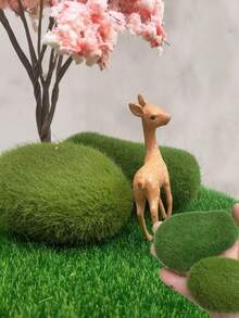 5pcs/10pcs Artificial Moss Rocks, Green Floral Moss Balls Moss Covered Stones Fake Moss Decor For Floral Arrangements Fairy Gardens And Crafting