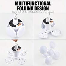 1 Peça Lâmpada LED Solar Recarregável, Luz Portátil USB para Acampamento e Jardim, Holofote Portátil para Noite, Lanterna de Emergência LED, Área de Iluminação de 60 m²