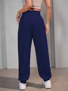 A&DD MODA, REF: AS-1349 Women's Casual Pants, High Waist, Comfortable, Casual Look, Fashion Style, Versatile Piece, High Waist Women's Pants, Elegant Fit, Everyday Pants, Comfort And Style, Sophisticated Look, Modern Pants, Women's Casual Piece, Impeccable Fit, Versatile Women's Pants, Contemporary Design, Elegant Casual Look. - Màu xanh hải quân - Xem 2