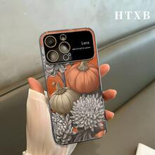 Teléfono Galvanizado Con Diseño De Calabaza Naranja |   Modelos 2 en 1 con ventana de visualización grande esmerilada AG que incluyen las series 17, 16, 15, 14 y 13. - Negro - Ver 4