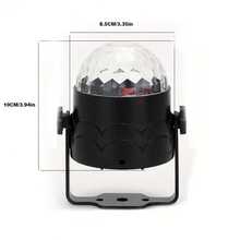 USB Powered Disco Ball Magic Atmosphere Projection Lamp, Plastic Countertop Rotating Party Lighting, Portable DJ Stage Effect For Various Room Types - Colorful Crystal Magic Ball