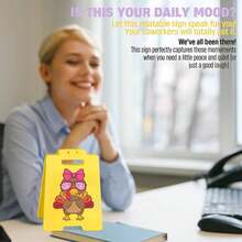 Cute Turkey Print , Thanksgiving Table Decorative Ornament