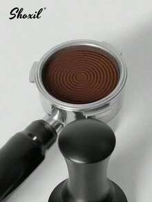 shoxil 51mm/53mm/58mm Coffee Tamper, Premium Barista Tamping Tool. With Calibrated Spring, Stainless Steel Design, Adjustable Depth Coffee Distribution, Self-Leveling Tamper Tool. 51mm/53mm/58mm 2-In-1 Tamper And Distributer Back To School