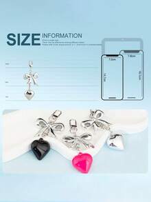 Cute Heart Keychain For Women & Men – Silver Double Heart Key Ring With Charm – Keychain For Backpack, Car, Purse Halloween Accessories Teachers Day Christmas Gift Ideas Bag Accessories Lanyards With Id Holder Car Accessories Bag Charms