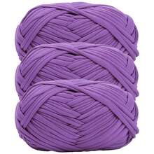1/3pcs(100g/300g) Premium Polyester Crochet & Knitting Yarn, 30m/100g/Pc Length - Ideal For DIY Projects, T-Shirts, Slippers & Baskets,Fabric Strip Handmade Weaving Diy Bag, Toy, Shoe, Carpet, Organizing Basket Thread