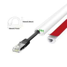 1/2M Wire Hider Kit For Wall Mount Tv Cable Covers Raceway Cable Management Cord Organizer Hide Cords Management Organizer