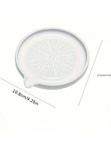 1pc Ceramic Food Grinder With Brush, Multi-Functional Ceramic Potato Masher, Manual Ginger Garlic Carrot Grinder Tool, Kitchen Gadget - White - View 9