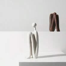 Decorative Bookends For ShelvesBookends For Heavy Books Resinous Thinker StatueBook Shelf DecorModern Creative Office Company Bookends Ornament Decorations - Màu đồng - Xem 4
