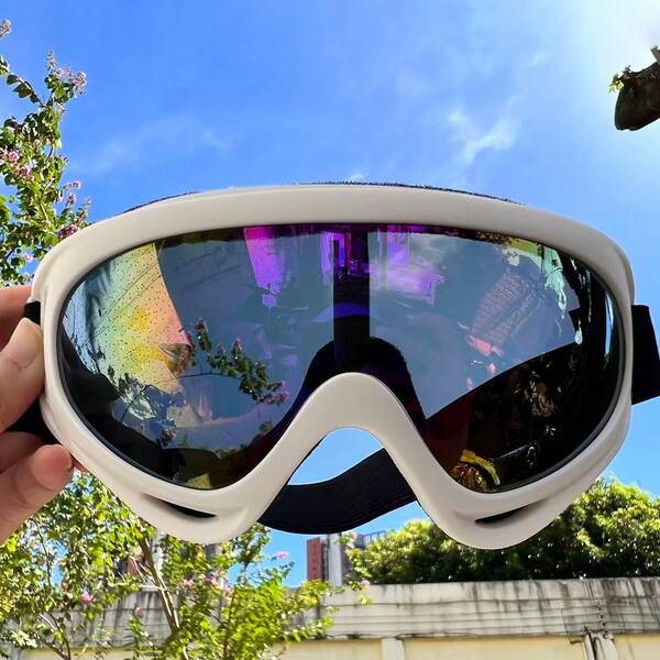 1 Pair Outdoor Cycling Glasses, Winter Ski Goggles, Suitable For Adult Men, Women, Teens, Boys, Girls, Foam, Anti-Scratch, Anti-Dust