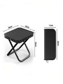 新款透气折叠凳，露营钓鱼野餐旅行火车高铁便携式小座椅 - 彩色 - 查看 4