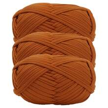 1/3pcs(100g/300g) Premium Polyester Crochet & Knitting Yarn, 30m/100g/Pc Length - Ideal For DIY Projects, T-Shirts, Slippers & Baskets,Fabric Strip Handmade Weaving Diy Bag, Toy, Shoe, Carpet, Organizing Basket Thread