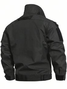 Giacca tattica da motociclista Mark 2, abbigliamento da lavoro all'aperto per uomo, giacca tattica nera, antivento, giacca militare da all'aperto - nero - Visualizzare 3