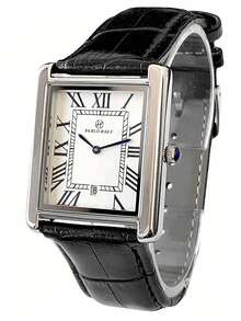 Pablo Raez 1 Piece Vintage Men's Watch Original Charming Silver Jewelry Non-Fading Watch Stainless Steel Fashion Design Beach Accessory Top Brand New Men's Summer Watch 50 Meters Waterproof Roman Numeral Display With Date Casual Quartz Watch Brown Microfiber Leather Bracelet Calendar White Dial Men's Luxury Watch