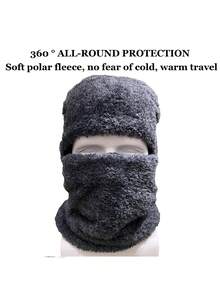 3pcs Winter Warm Set: Thick Balaclava Hat, Touchscreen Gloves, Thick Socks, Suitable For Outdoor Sports, Outings, Great As Gifts
