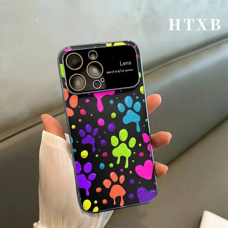 Phone Love Pattern Electroplated | AG Frosted Large View Window 2 en 1 17 17 Pro 17 Pro 16 Pro 16 Pro 16 Plus 16 15 Pro 15 Pro 15 Plus 15 14 Pro 14 Pro 14 Plus 14 13 Pro 13 Pro 13 12 Pro 12 Pro 12 Series, Funda para dispositivo, Teléfono, Diseño elegante, Premium, Funda resistente a arañazos, Funda protectora, Propietarios de smartphones, Entusiastas de la tecnología - Plateado - Añade 3